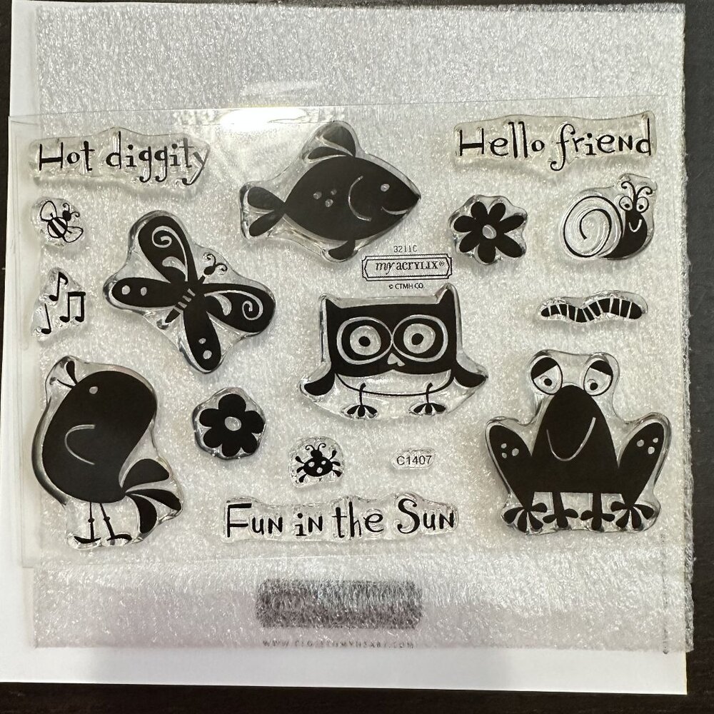 My Acrylix Decorative Stamps Set Hot Diggity c1407